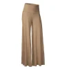 Women Casual Solid Color Wide Leg Pants